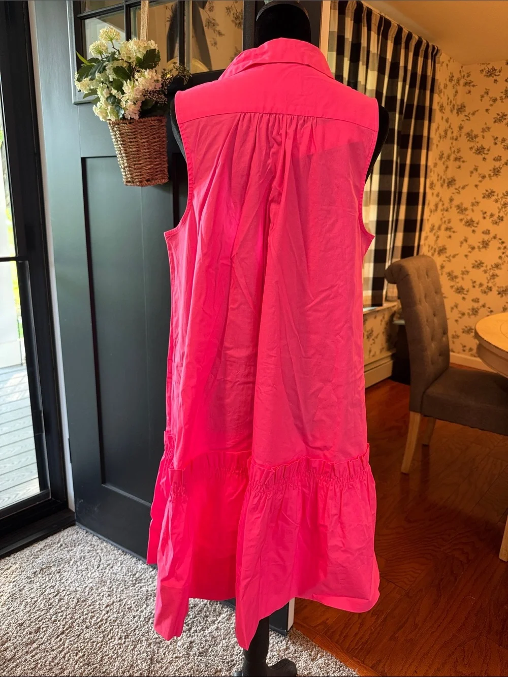 Lilly Pulitzer Caylinn Swing Stretch Shirtdress Isle Pink L NWT - Picture 2 of 3